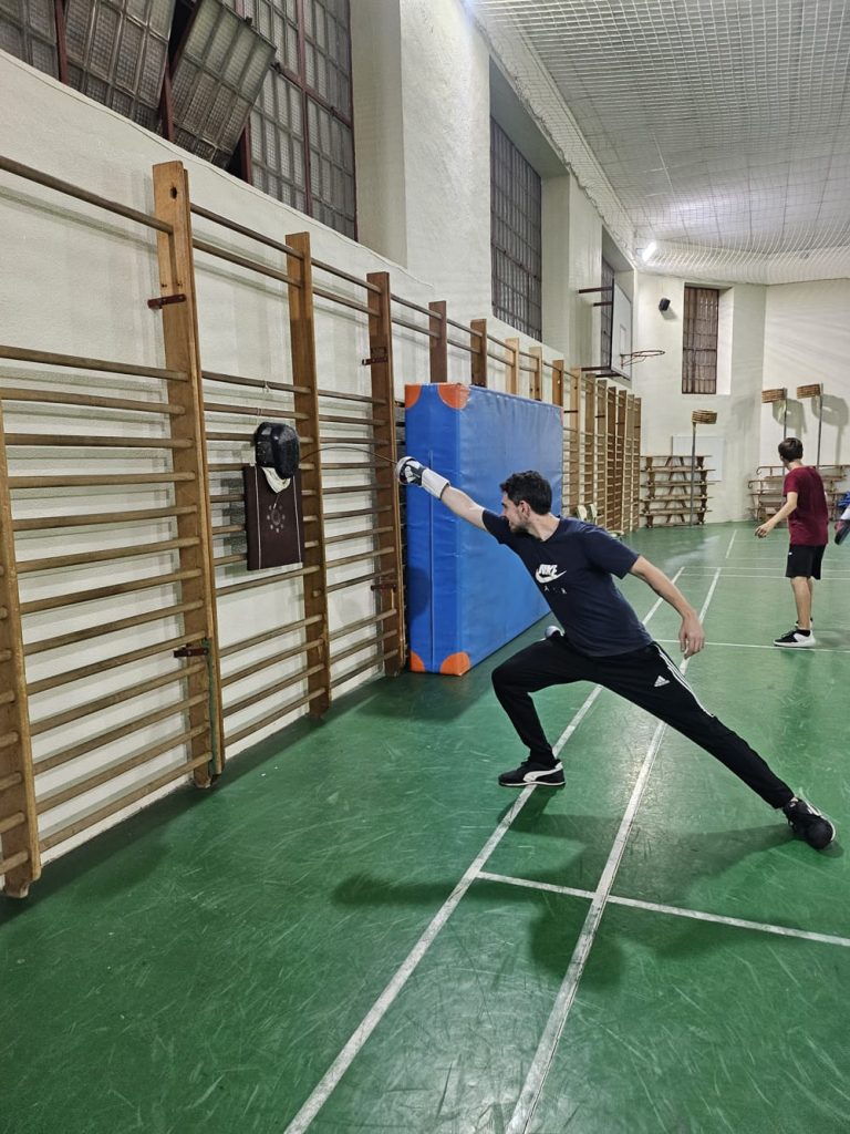 entrenamiento de esgrima en Murcia